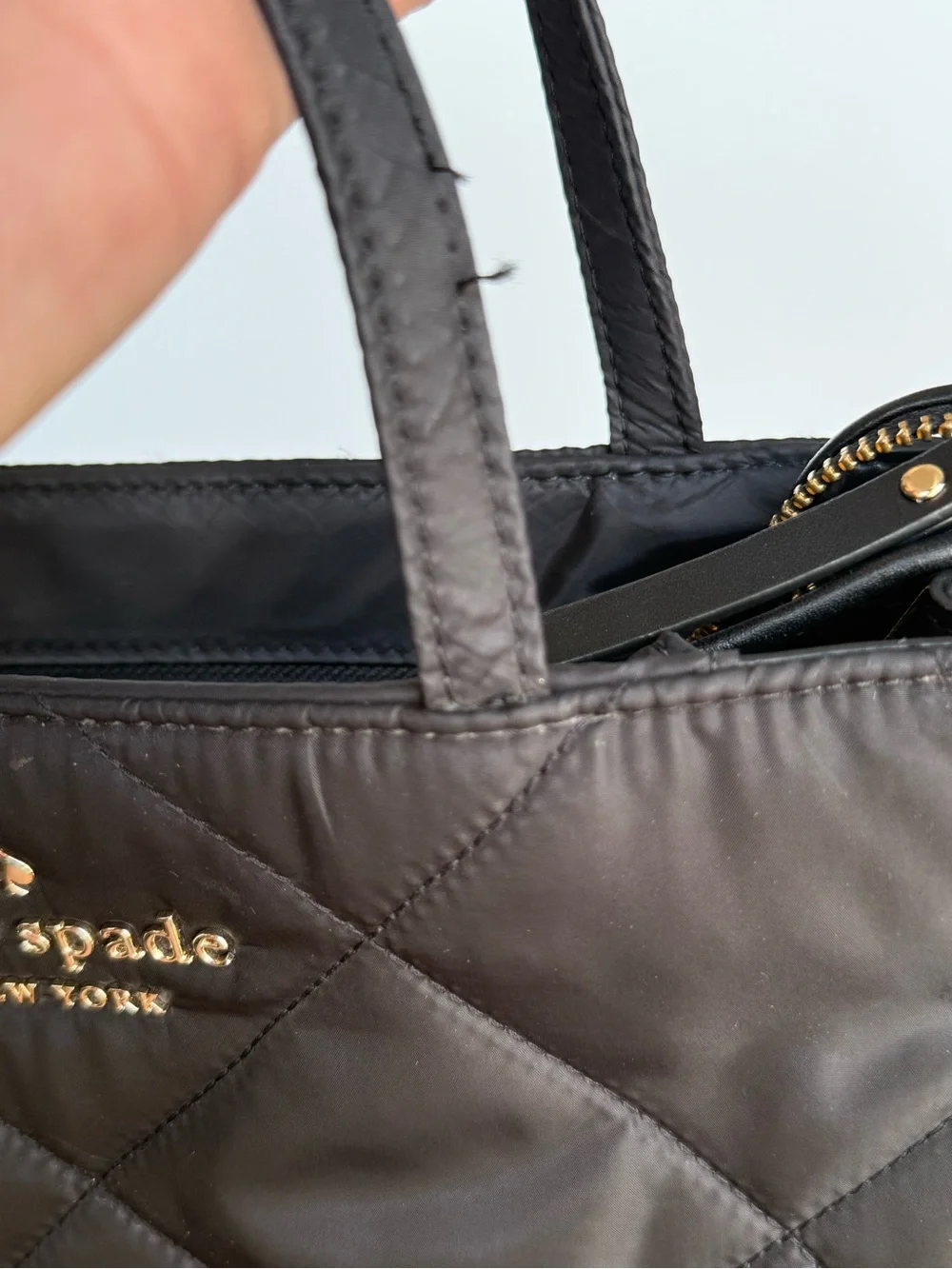 kate spade structured quilted